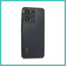 Ny Joy Redmi 13C Uyumlu Kılıf Lensli Silikon - Yeşil Nyjoybz
