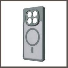 Nexora Living Redmi Note 14 Pro 4g Loji Magsafe Kapak - Gri Nxrlvng