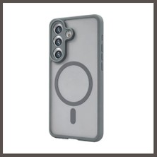 Nexora Living Samsung Galaxy S26 Loji Magsafe Kapak - Gri Nxrlvng