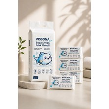Vissona Biyobozunur Mini Islak Mendil %100 Ağaç Lifi Alkolsüz Hassas Ciltler Için Suda Eriyen Cep Boy (4'lü Paket)