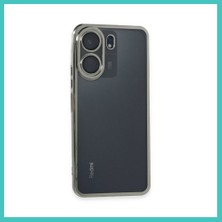 Ny Joy Redmi 13C Uyumlu Kılıf Lensli Silikon - Gümüş Nyjoybz