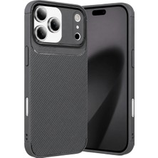 Apple iPhone 17 Pro Max Auto Focus Karbon Kapak - Gri
