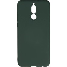 Huawei Mate 10 Lite Kılıf Nano Içi Kadife Silikon - Koyu Yeşil