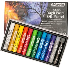 Bigpoint Artists's Yağlı(Oil) Pastel Boya 12 Renk - BPP911