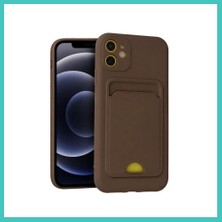Ny Joy iPhone 11 Uyumlu Kılıf Kelvin Kartvizitli Silikon - Kahverengi Nyjoybz