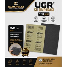 Karapolat Ugr Su Zımparası 120 Kum 23X28 cm Suya Dayanıklı Zımpara Kağıdı – Ahşap Metal Boya Vernik