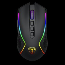 T-Dagger T-TGM209-WL, Darkangel Wireless, Programlanabilir Rgb Backlight, 8 Buton, USB Kablolu, Wifi 2.4ghz, Bluetooth, 12.80DPI, Gaming Mouse