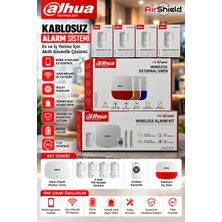 Dahua ART-ARC3000H-03-FW2, Wifi+2g+3g+ 4g, Kablosuz, Alarm + 4 Adet Wireless Pır Detector Seti