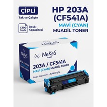 Nekes Toner Nekes Hp 203A / CF541A Mavi Muadil Toner (Yeni Nesil Çipli - Tak Çalıştır)