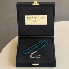 Tesbih Otağı Kişiye Özel Harfli Ateş Kehribar Tesbih – Kişiye Özel Premium Kadife Kutulu