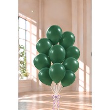 Patladı Gitti 12 Inç Koyu Yeşil Balon 10 Adet