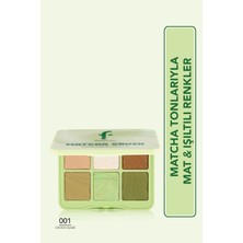 Flormar Matcha Choco Saten & Mat Bitişli 6'lı Kompakt Göz Farı Paleti - 001 Choco Glaze