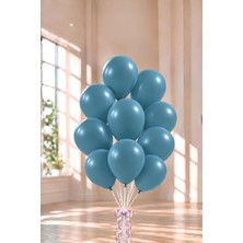Patladı Gitti 12 Inç Okyanus Mavisi 10 Adet Balon