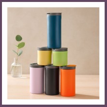 Bezos 400 ml Uzun Termos Bardak - Paslanmaz Çelik Kaydırmaz Taban Bhs