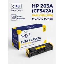 Nekes Toner Nekes Hp 203A / CF542A Sarı Muadil Toner (Yeni Nesil Çipli - Tak Çalıştır)