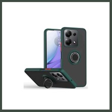 Bezos Redmi Note 13 Pro 4g Uyumlu Montreal Yüzüklü Silikon Kapak - Yeşil Nhr