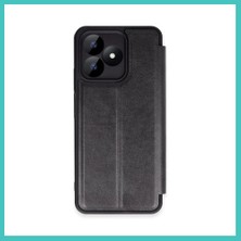 Ny Joy Realme Note 50 4g Uyumlu Kılıf Flip Cover - Siyah Nyjoybz