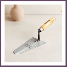 Bezos Çelik Sıva Mala 22 cm Ahşap Saplı Bhs