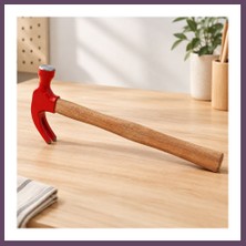 Bezos Çatal Çekiç 300 gr Ahşap Saplı Bhs