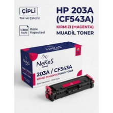 Nekes Toner Nekes Hp 203A / CF543A Kırmızı Muadil Toner (Yeni Nesil Çipli - Tak Çalıştır)