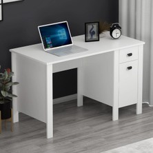 Cinaro Verona Çalışma Masası - Beyaz / Beyaz