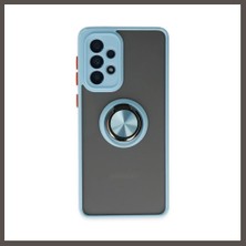 Nexora Living Samsung Galaxy A33 5g Kılıf Montreal Yüzüklü Silikon Kapak - Buz Mavi Nxrlvng