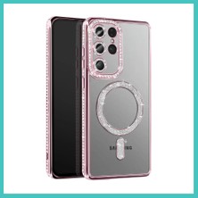 Ny Joy Samsung Galaxy S26 Ultra Joke Simli Magneticsafe Kılıf - Pembe Nyjoybz