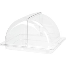 Biradlı Tepsili Polikarbon Rolltop 1/2 (33X27X16CM) (6'li Paket)