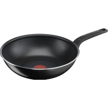 Tefal SimplyClean 28 cm Wok Tava Teflon Kaplama ile Siyah Renk ve Sabit Sap Özelliği