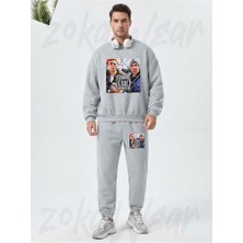 Zoka Wear Scranton Dizi The Office Baskılı Gri Eşofman Takımı