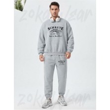 Zoka Wear Schrute Farms Dwight Schrute The Office Dizi Baskılı Gri Eşofman Takımı