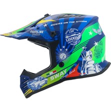 Sway 618 Kask Greed Red Blue Çocuk Kaskı