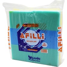 Diyar-ı Fırsat Diyarı Fırsat Renkli Temizlik Süngeri Küçük Boy 16.5 x 11.5 x 3.8 cm 12'li Paket