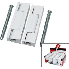 Diyar-ı Fırsat Diyarı Fırsat Beyaz Plastik Pvc Kapı Menteşesi 90 mm 2 Parça 44'lü Paket