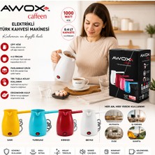 Awox Caffeen Kahve Pişirici Mavi 1000 Watt 5 Fincan Kapasiteli 0,4 Litre Hazne