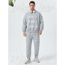 Zoka Wear The Sun The Moon The Truth Dizi Teen Wolf Baskılı Gri Eşofman Takımı