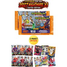 Hediyecik Panini Fıfa 365 Adrenalyn Xl 2027 Nightmare Xı Limited Edition Futbolcu Kartları 2 Paket (20 Kart)