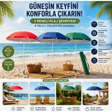 Diyar-ı Fırsat Diyarı Fırsat Tek Renk Plaj Şemsiyesi 170 cm Saplı 85X85 cm 24'lü Paket