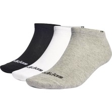 adidas T Lin Low 3P Unisex Gri Günlük Stil Çorap IC1300