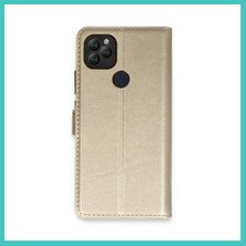 Ny Joy General Mobile Gm 22 Kılıf Trend S Plus Kapaklı Kılıf - Gold Nyjoybz
