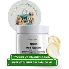 Greenwich Kedi ve Köpek Pati ve Burun Balmı 50 ml –%86,90 Organik Içerikli Vegan Bakım Balmı / Günlük Nem Desteği ve Yoğun Pati Bakımı / Kolay Uygulanan Balm Yapısı