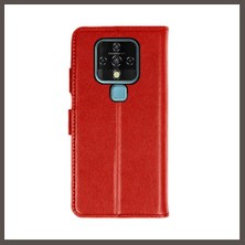 Nexora Living Tecno Camon 16 Trend S Plus Kapaklı Telefon Kılıf - Kırmızı Nxrlvng