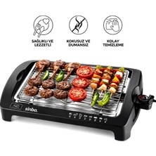 Sinbo SBG-7102 Dumansız Elektrikli Izgara 2000W Yapışmaz Yüzeyli Barbekü Mangal