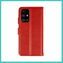 Ny Joy Samsung Galaxy M31S Kılıf Trend S Plus Kapaklı Kılıf - Kırmızı Nyjoybz