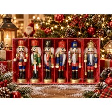 Kurşun Asker Ahşap Dekoratif Eşya 6 Lı Set 12.5 / 13CM Th8