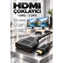 2 Port HDMI Splitter Switch Çoklayıcı / 4K 3D Y Splitter Kablo / Çoklu Ekran Full Hd 1080P Kablo