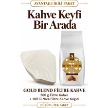 Kahve Filtre Kağıdı No:4 100 Adet + Filtre Kahve Gold Blend 500 gr Set