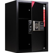 Çelik Elektronik Şifreli ve 2 Anahtarlı Para Değerli Eşya Ofis Ev Otel Kasası 50DSB