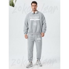 Zoka Wear Scp Foundation Secure Contain Protect Baskılı Gri Eşofman Takımı
