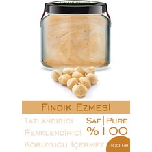 Saf Fındık Ezmesi, 300 Gr, Şeker Ilavesiz, Cam Kavanoz